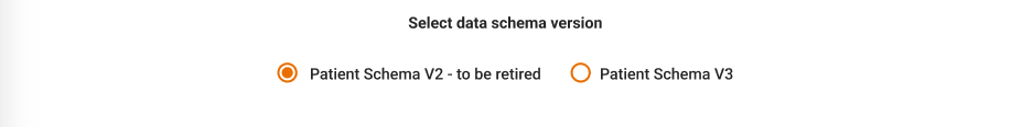Schema Version Selection